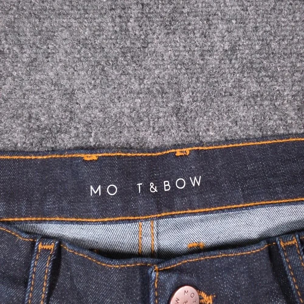 Mott & Bow Crosby Slim Jeans Mens 36x32 Dark Indigo Blue Straight Leg Denim